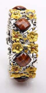 100% new Swarovski clear Crystal women bead cuff bracelet B6  
