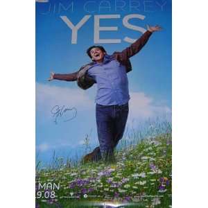  SIGNED YES MAN MOVIE POSTER 