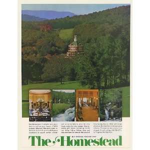  1979 The Homestead Hot Springs VA Resort Photo Print Ad 