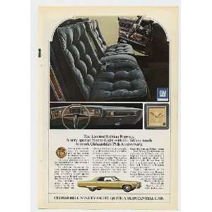 1972 Oldsmobile Ninety Eight 98 LE Regency Print Ad (5002 