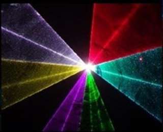 Laser power green 200mW@ 532nm, red 600mW@ 650nm , blue 400mW @450nm