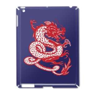  iPad 2 Case Royal Blue of Chinese Dancing Dragon 