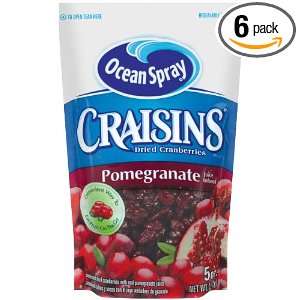Ocean Spray Craisins Sweetened Dried Cranberries, Pomegranate, 5 Ounce 