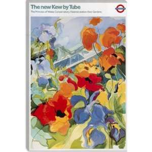  The new Kew (Gardens) by Tube London Underground Vintage 