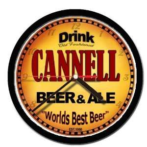  CANNELL beer and ale cerveza wall clock 