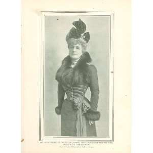    1900 Print Mrs. Potter Palmer of Chicago & Newport 