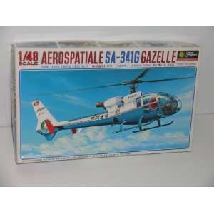  Aerospatiale SA 341G Gazelle Helicopter   Plastic Model 