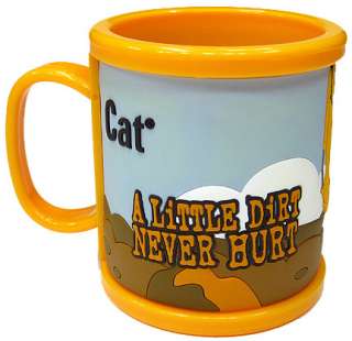 Kids Caterpillar Plastic CAT Logo Cup NEW Mug 11oz 325BL Bucket Loader 