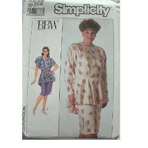   WOMENS DRESS SIZE 26W   SIMPLICITY BBW PATTERN 9062 
