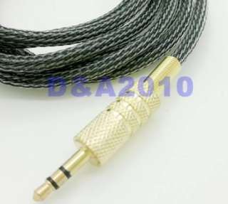 10ft 3m OFC 3.5mm Stereo plug male to male Gold Audio IPOD AUX  