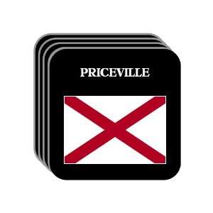  US State Flag   PRICEVILLE, Alabama (AL) Set of 4 Mini 