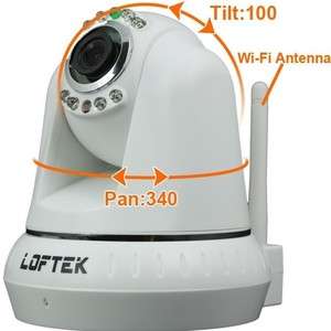 Wireless Loftek IP camera CCTV IR Filter Wifi Audio Cam  