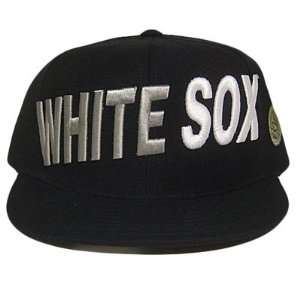 MLB CHICAGO WHITE SOX FLAT BILL FITTED HAT CAP 7 1/2 