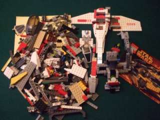 LEGO 7256 4502 STAR WARS Incomplete Parts Jedi Starfighter Instruction 