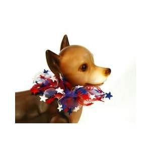   Star Party Collar for Dogs (Red, White, & blue Large)