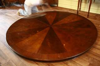 84 Round Table  Large Round Dining Table  Mahogany  