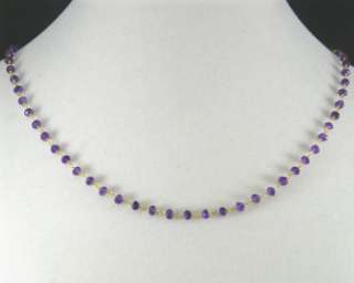 Vermeil Gold over .925 Sterling Silver Petite Faceted Amethyst 