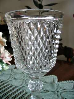 Indiana Glass Diamond Point Candy Chalice no Lid  