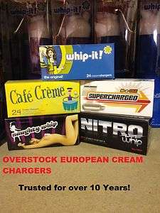 144 Whip Cream Chargers Nitrous Oxide N2O Whipped Over  