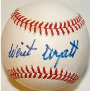 Whit Wyatt Autographed Ball   Vintage NL JSA #F26744   Autographed 