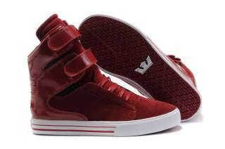 NEW TK Society Supra Justin Bieber shoes Skateboard Shoes  burgundy 