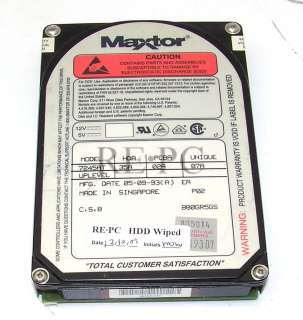 Vintage Maxtor 7245AT 245 MB 3.5 IDE Hard Drive ( Used )