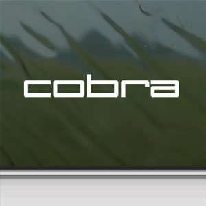  COBRA GOLF CLUBS White Sticker Car Vinyl Window Laptop 