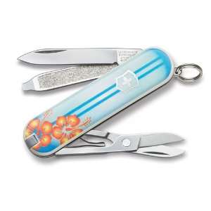  Victorinox Swiss Army Classic SD Summer Design Knife Blue 