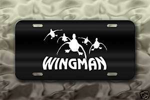 Duck Wingman License Plate waterfowl hunter  