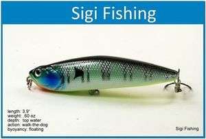 New Bluegill Bass Pike Topwater Fishing Lure Bait  