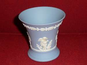 Wedgwood Jasperware 4 Seasons Vase Pale Blue  