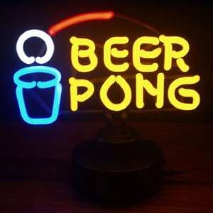  Neon Beer Pong Sign   Bar Neon Light 