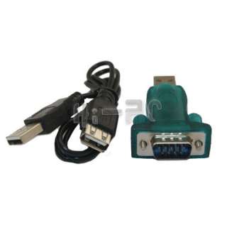 USB 2.0 to RS232 Serial 9 Pin 9P DB9 Adapter Converter + Extender 