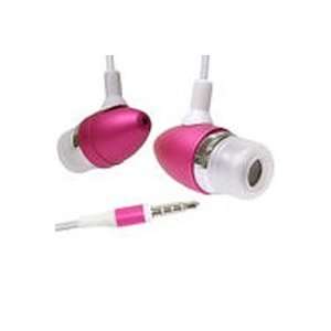  Premium Pink 3.5mm Aluminum Stereo Headset Headphone 