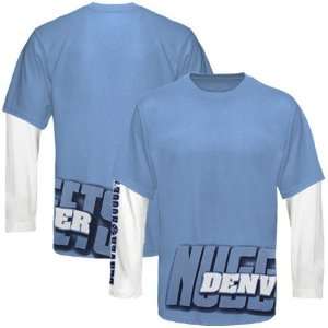  Denver Nuggets Shirts  Denver Nuggets Light Blue Two Fold 