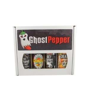 Ghost Pepper Hot Sauce Gift Box (Daves Ghost, Blairs Ghost, Mad Dog 