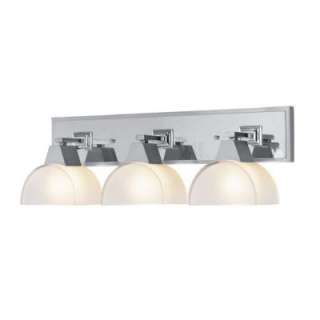 NEW 3 Light Bathroom Vanity Lighting Fixture, Brushed Nickel Chrome 