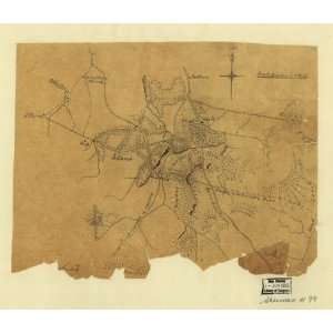  1864 Civil War map of Marietta, Georgia
