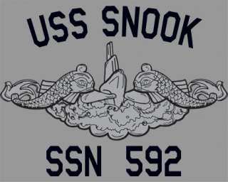 US Navy USS Snook SSN 592 Submarine T Shirt  