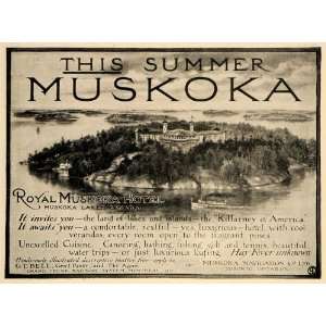  1904 Ad Royal Muskoka Hotel Lodging Resort Canada 