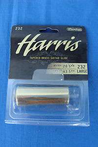   HARRIS TAPERED BRASS GUITAR SLIDE INSIDE 20.5mm LENGTH 63.5mm  