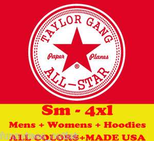 1390 TAYLOR GANG ALL STAR hiphop hoodie sweatshirt mens s m l xl 2x 3x 