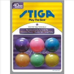  One Star Table Tennis Balls Color Options Multi Colored 
