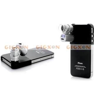   Microscope for iPhone 4 (60X Magnification, 2 LEDs, 1 UV Light