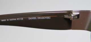 NEW DANIEL SWAROVSKI S612 KHAKI FRAME MIRRORED BROWN LENS SUNGLASSES 