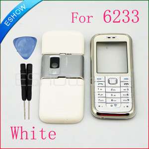 A2081B New White full Housing Cover+ Keyboard for Nokia 6233  
