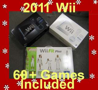 NEW NINTENDO WII SPORTS CONSOLE+FIT PLUS 2 Player Ctrls 045496880019 