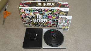 DJ Hero for Wii Game and Turntable Good  