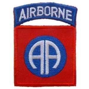 U.S. Army 82nd Airborne Patch Blue & Red 3 Patio, Lawn 