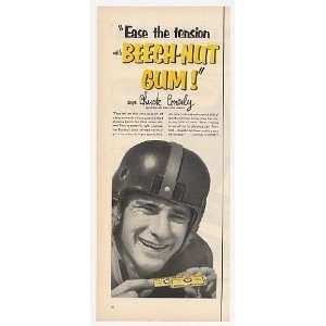  1952 NY Giants Chuck Conerly Photo Beech Nut Gum Print Ad 